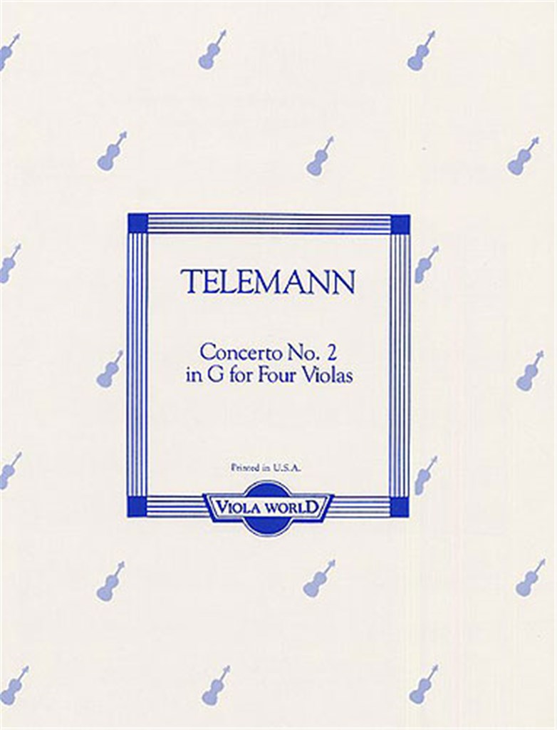 Concerto No.2 In G (Four Violas)