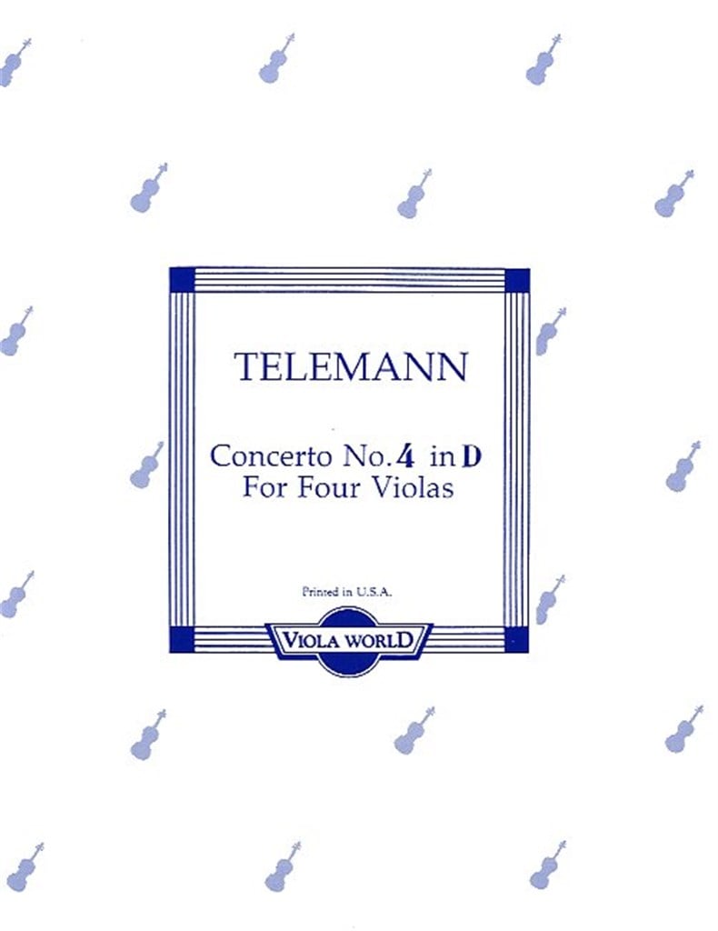 Concerto No.4 In D For Four Violas