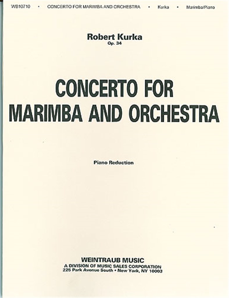 Kurka Concerto For Marimba & Piano