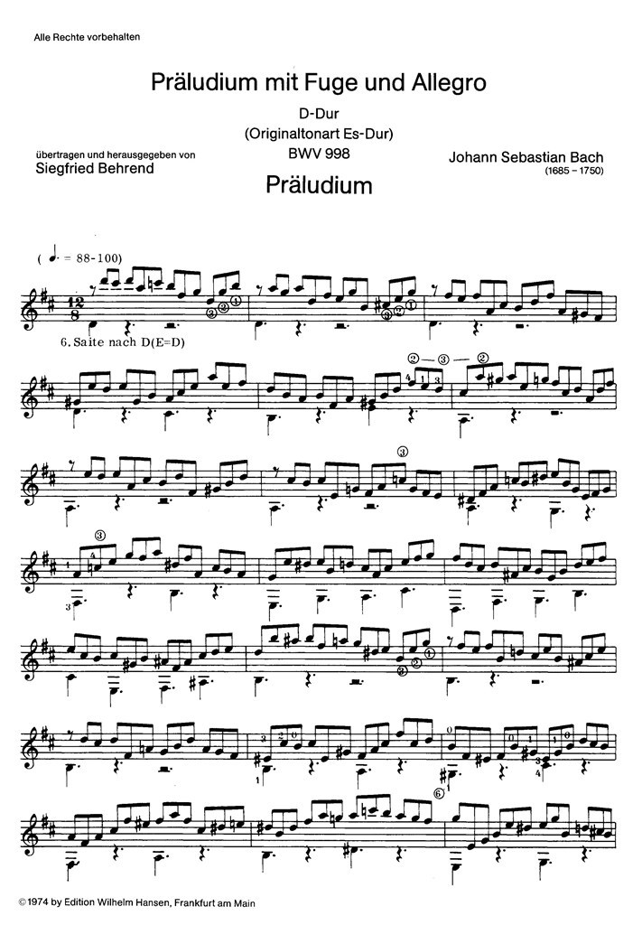 Prelude Fugue and Allegro