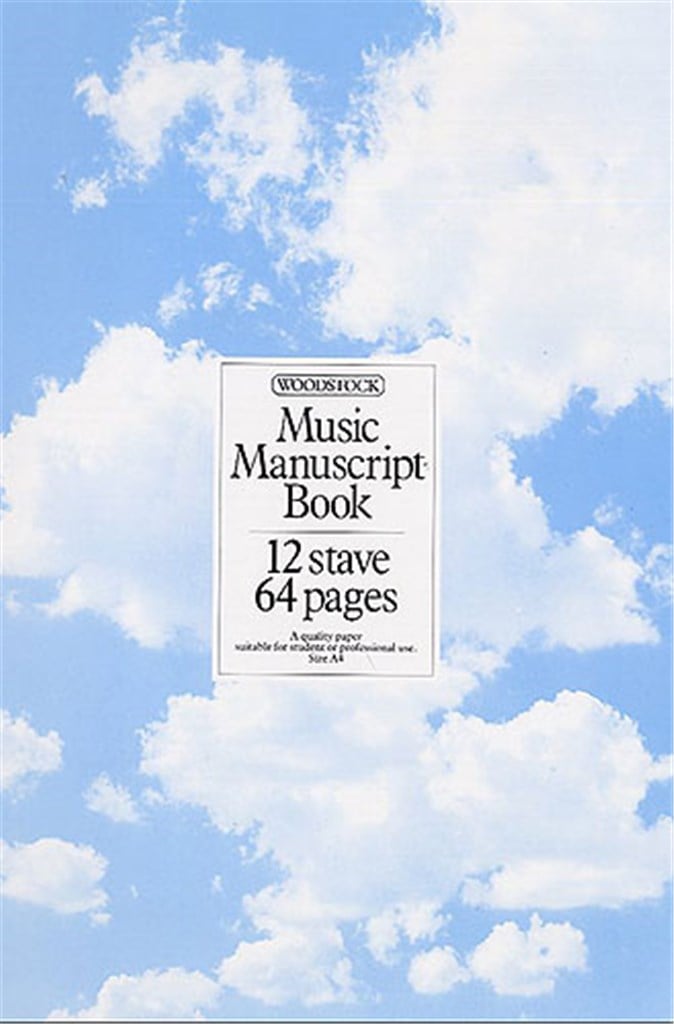 Woodstock Music Manuscript Paper: 12 Stave