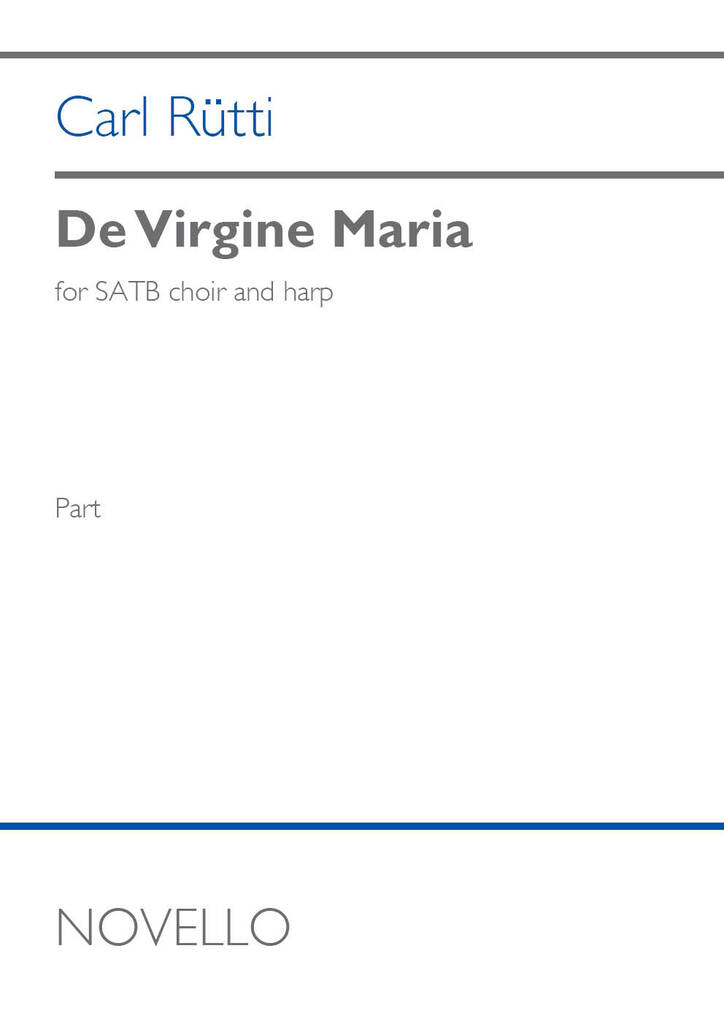 De Virgine Maria (SATB and harp version)