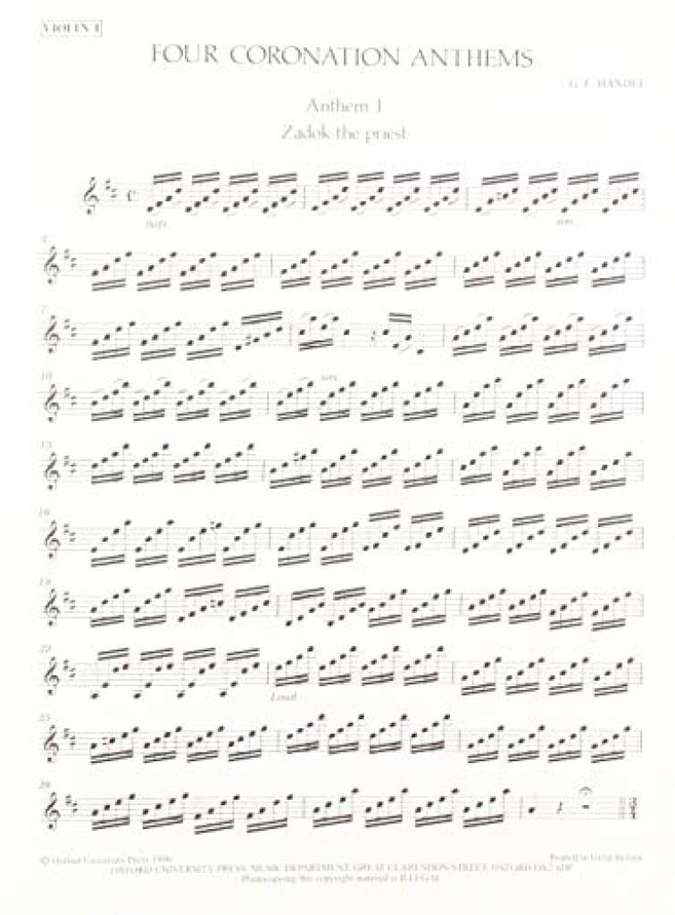 Four Coronation Anthems