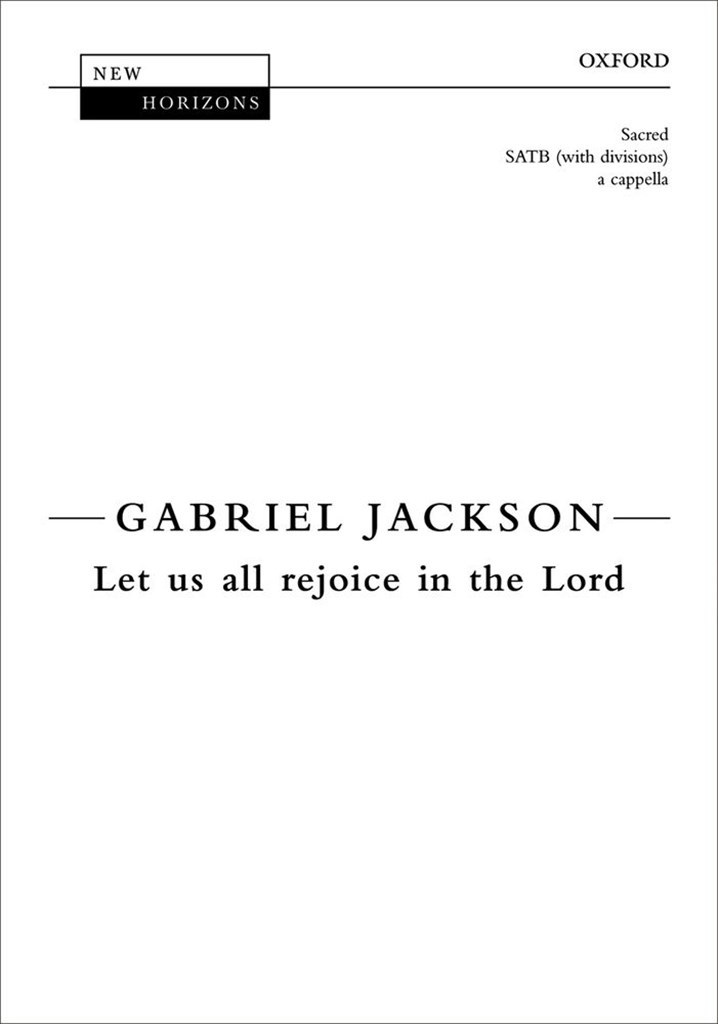 Let us all rejoice in the Lord