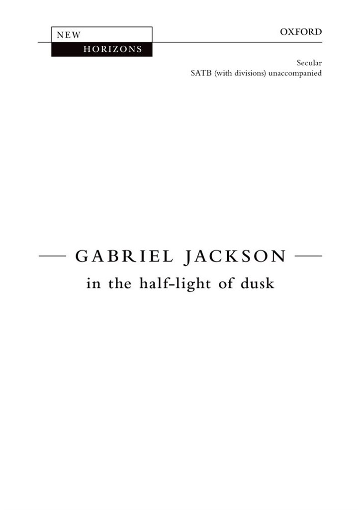in the half-light of dusk
