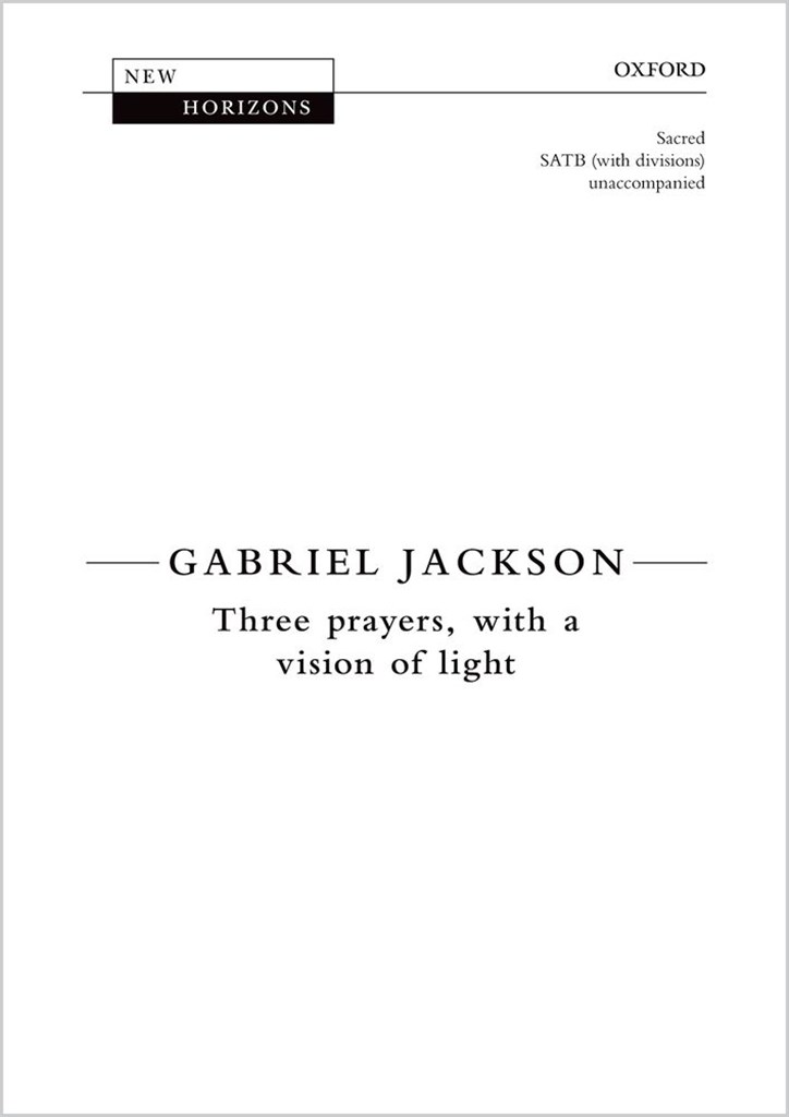 Three Prayers, with a vision of light