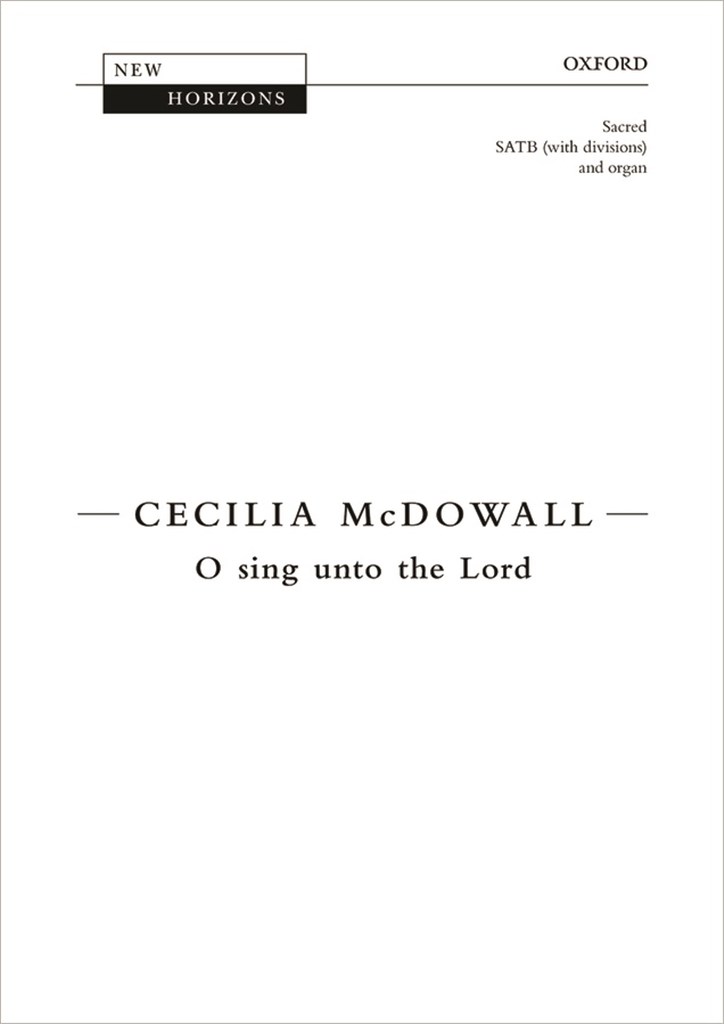 O sing unto the Lord