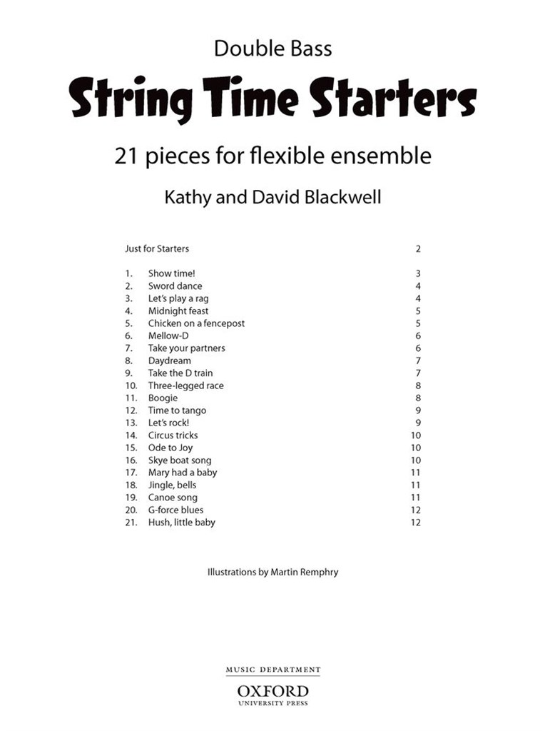 String Time Starters Double Bass