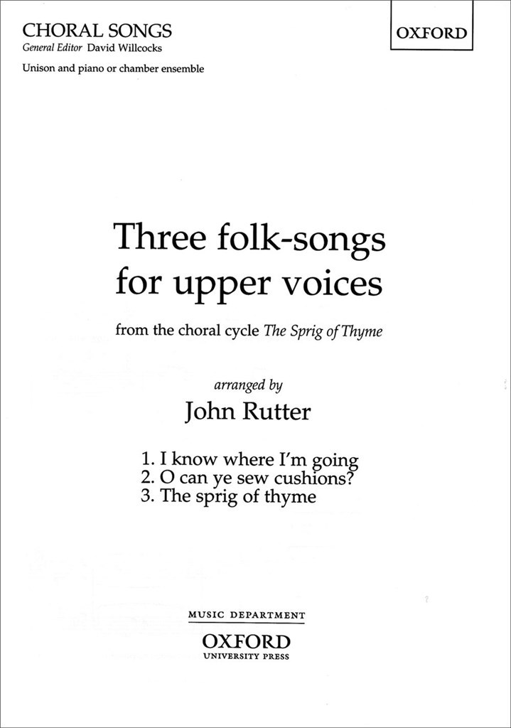 Three folk-songs for upper voices