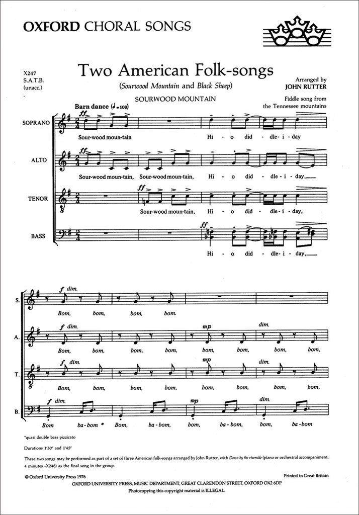 Two American Folk-songs