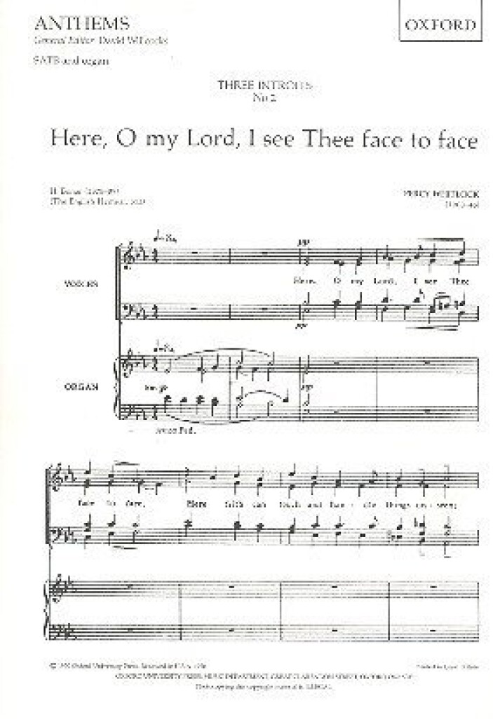 Here, O my Lord, I see Thee face to face
