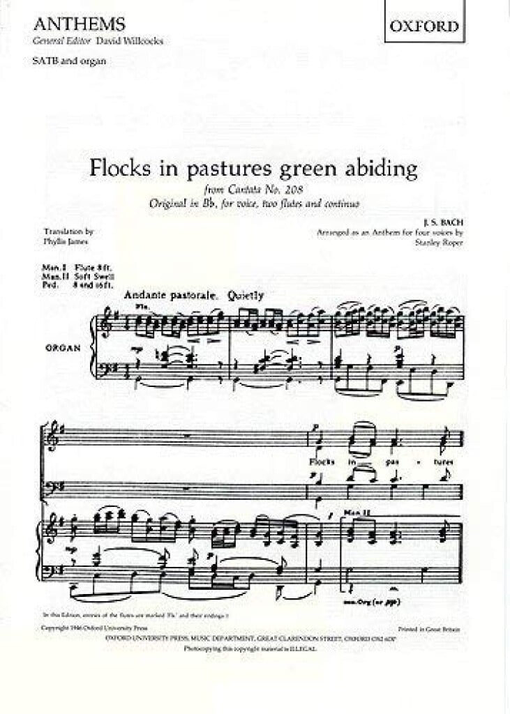 Flocks in pastures green abiding