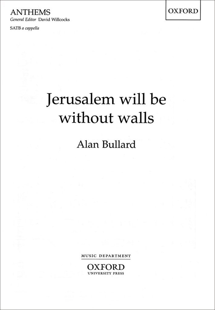 Jerusalem will be without walls