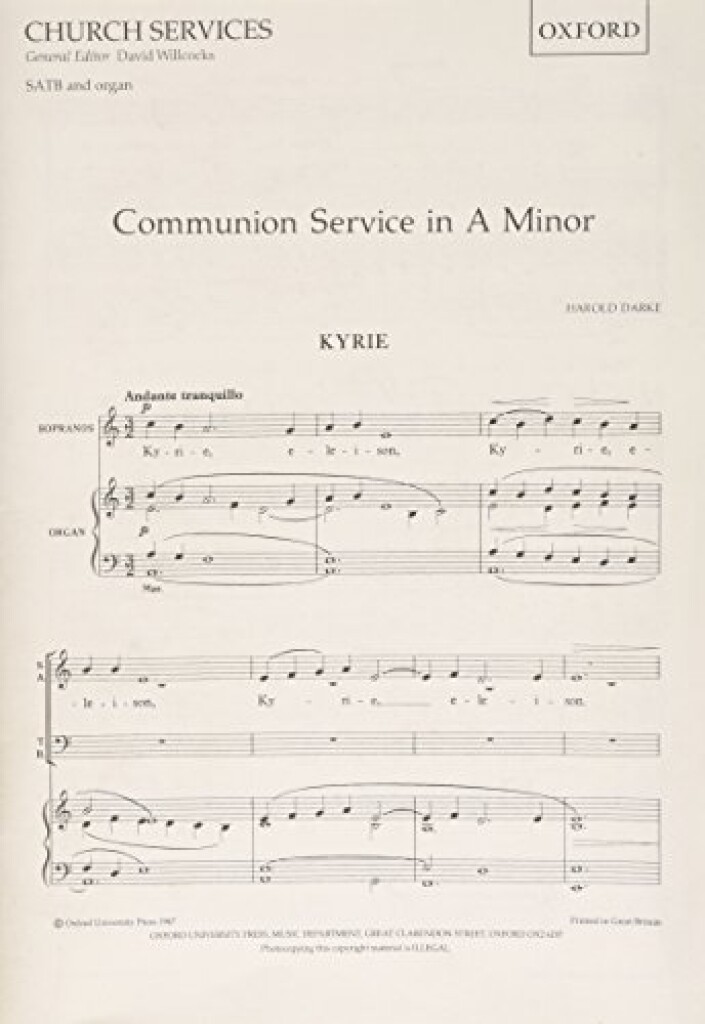 Communion Service in A minor