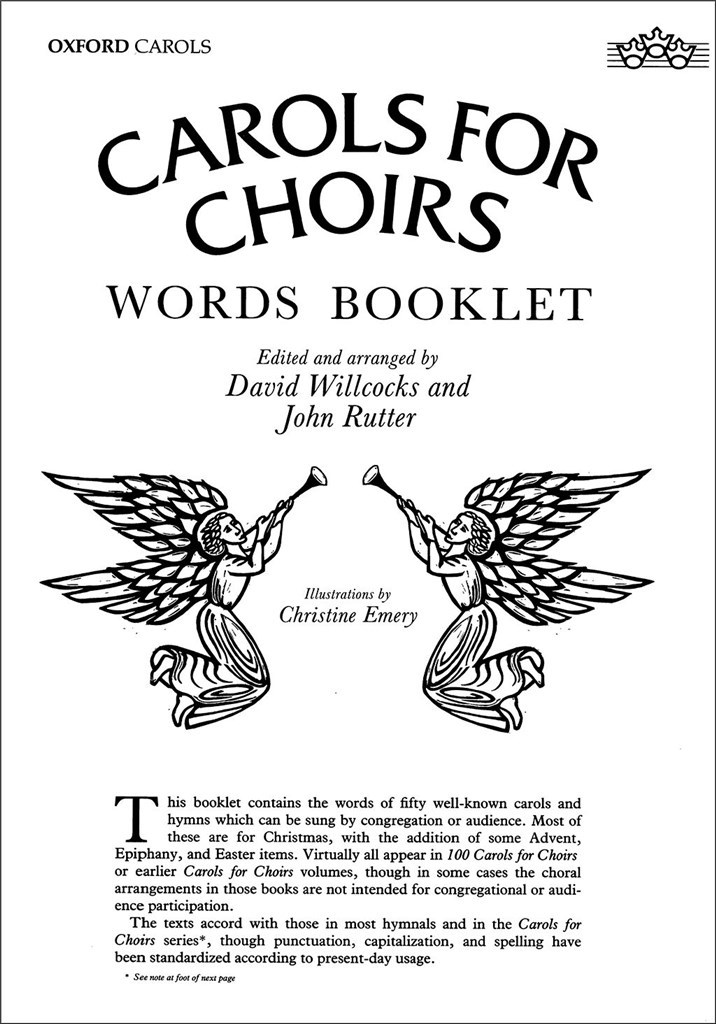 Carols for Choirs: Carols for Choirs words booklet