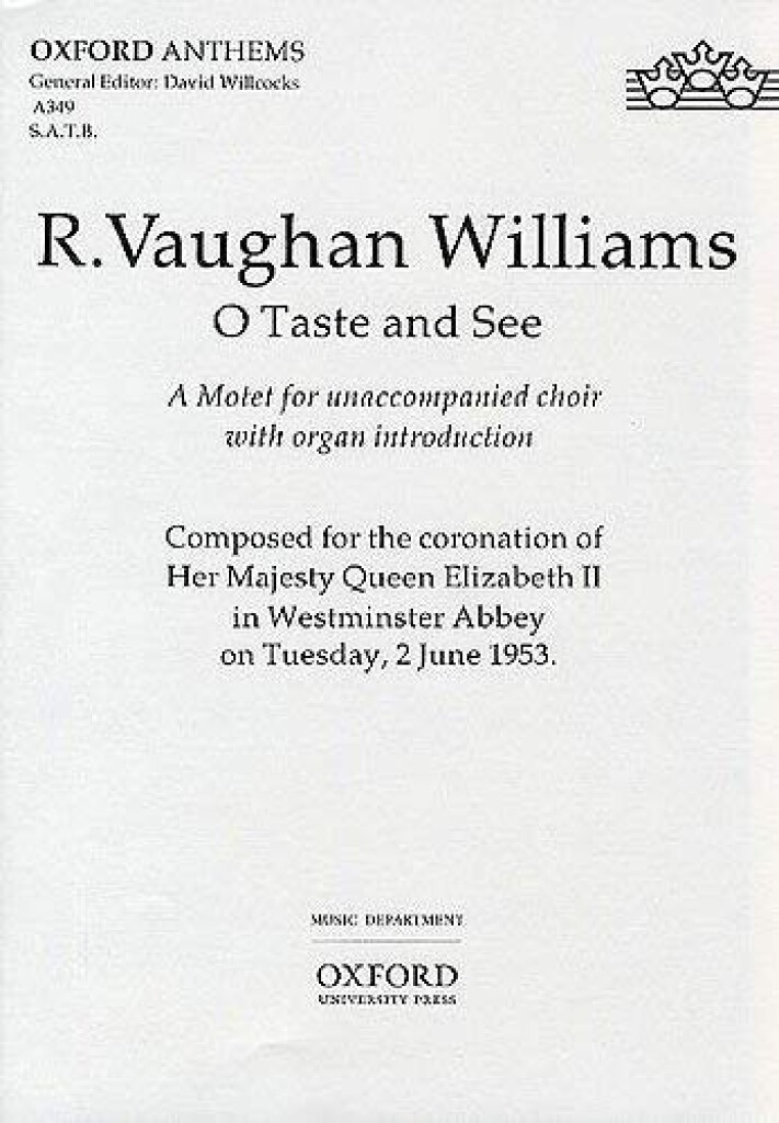 O taste and see