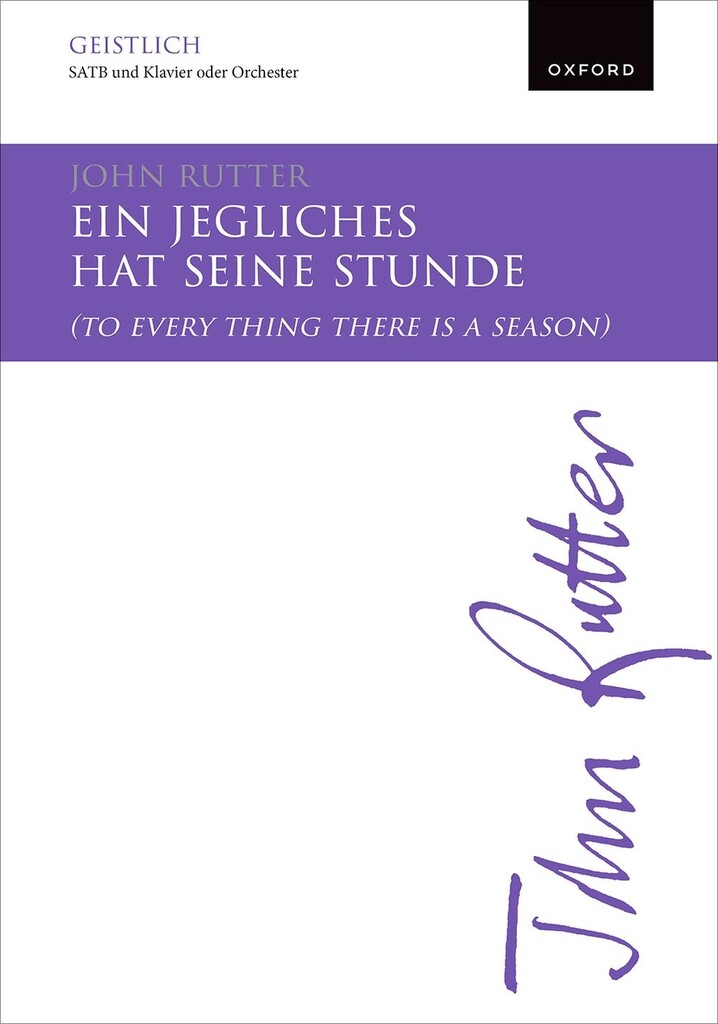 Ein jegliches hat seine Stunde