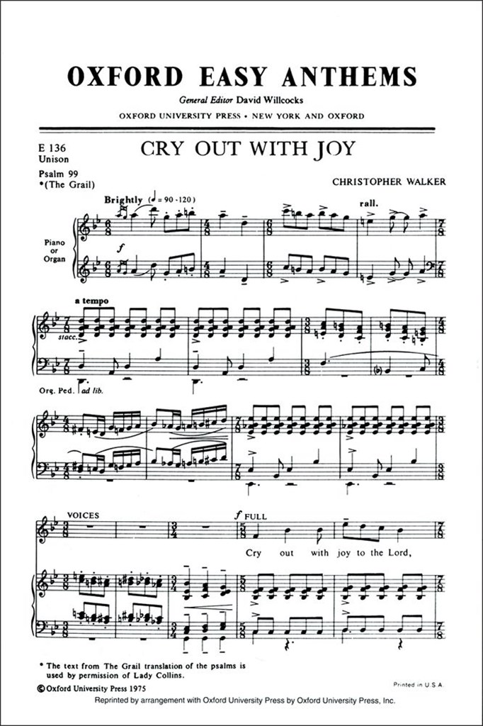 Cry out with joy