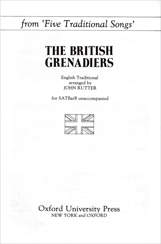 The British Grenadiers from Five Traditional Songs