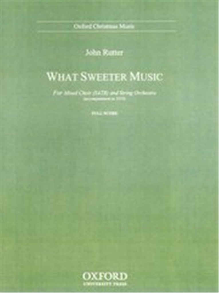 What sweeter music