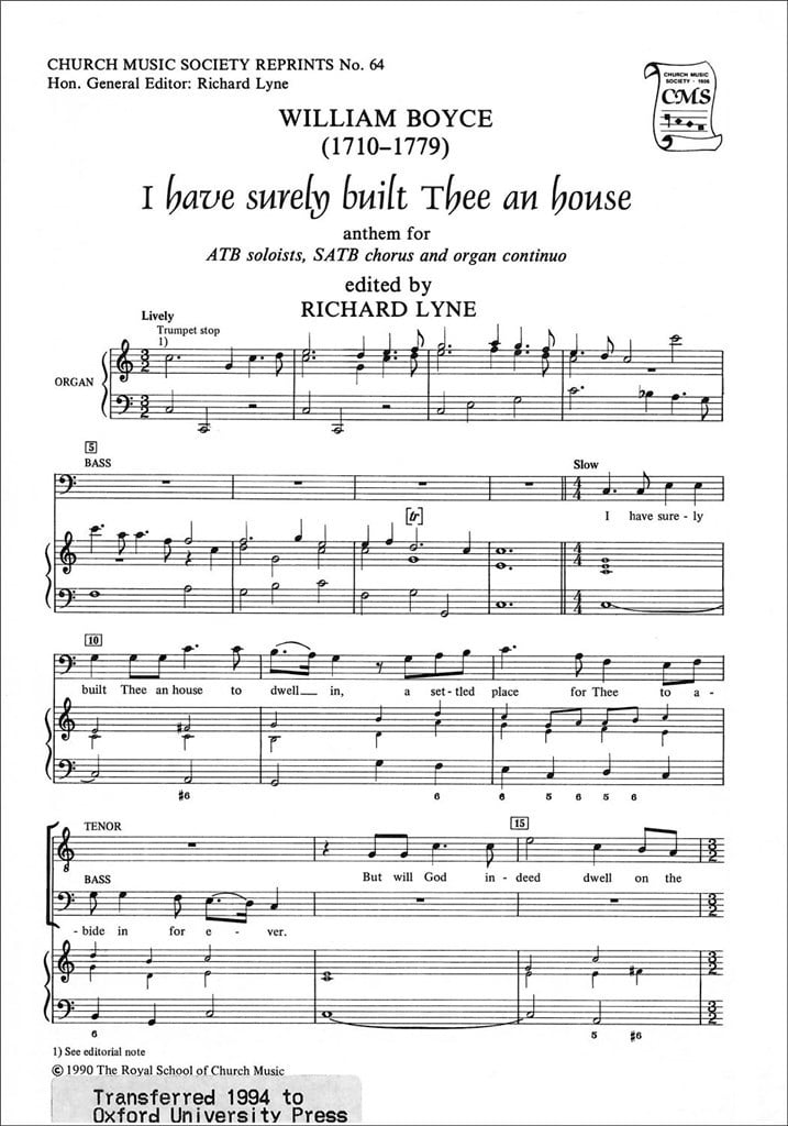 I have surely built Thee an house
