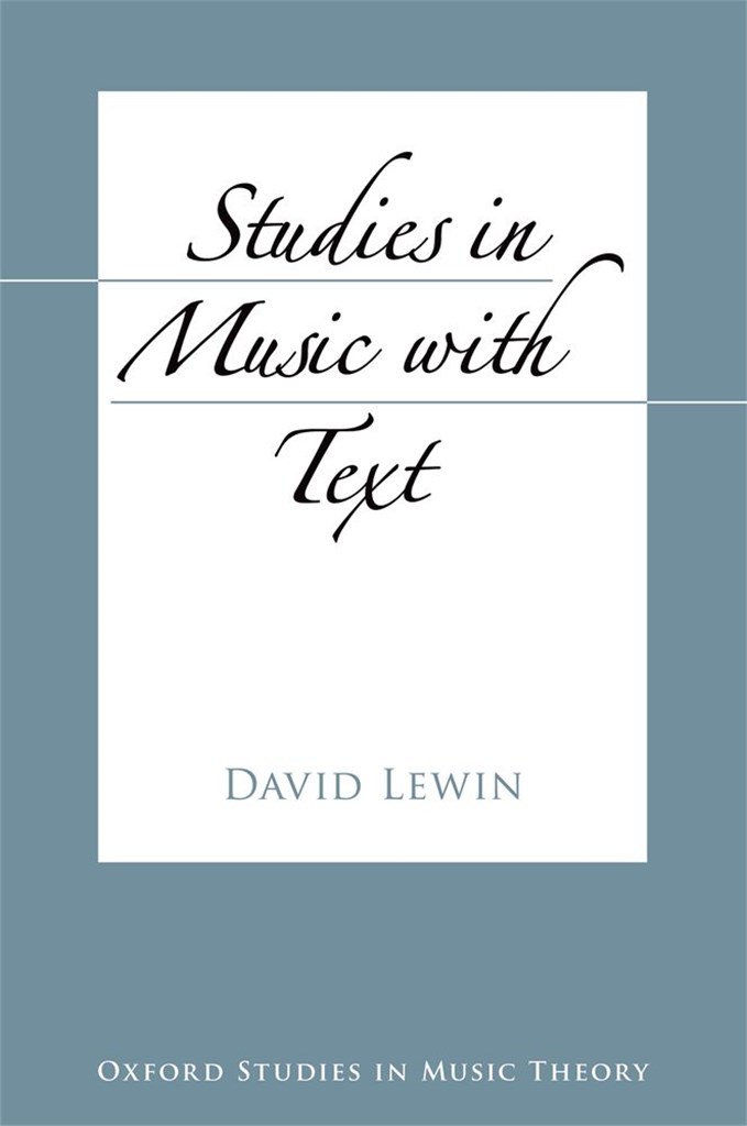 Studies In Music With Text