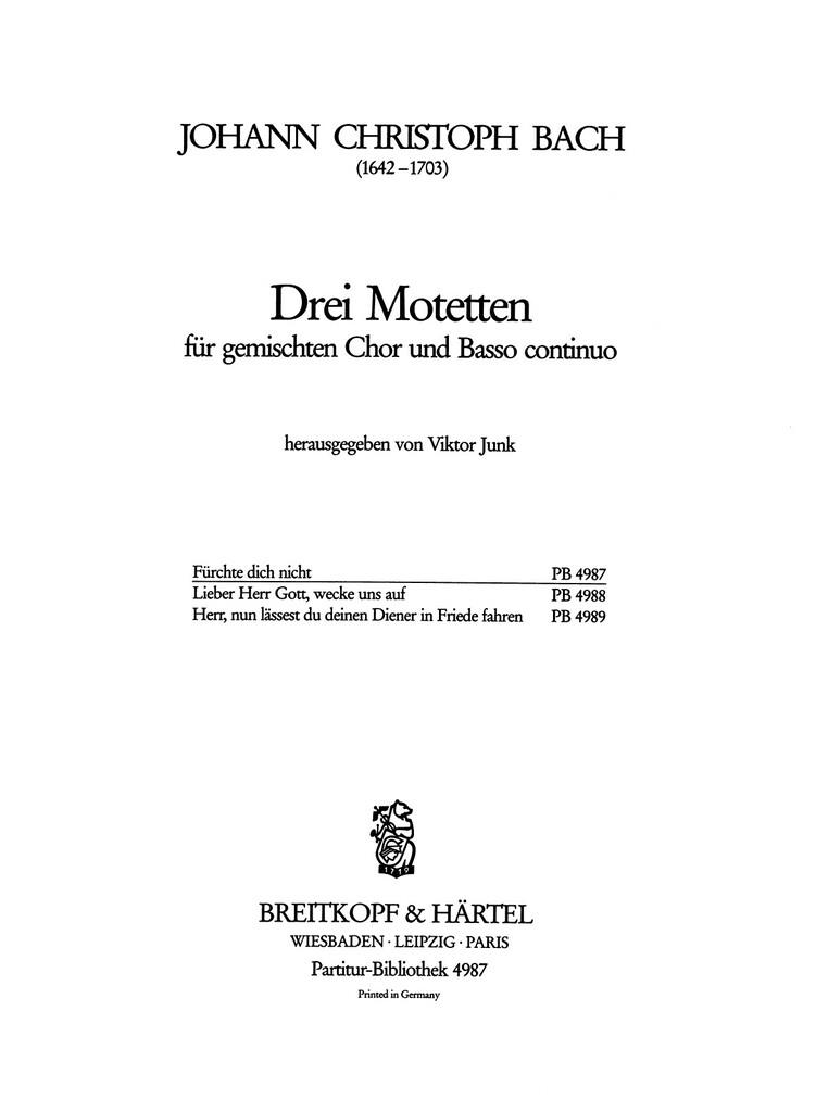 Furchte Dich Nicht Koorpartituur