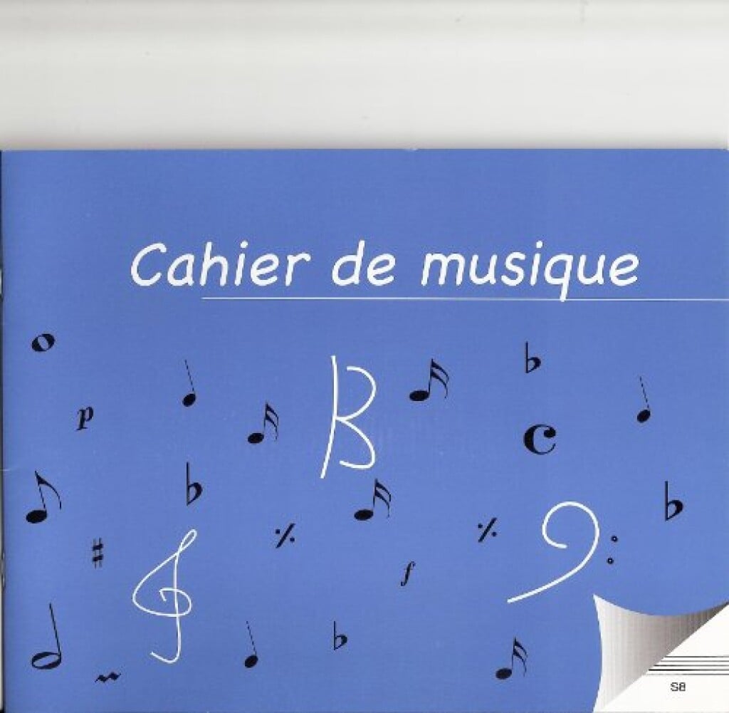 Cahier de musique 8 portées