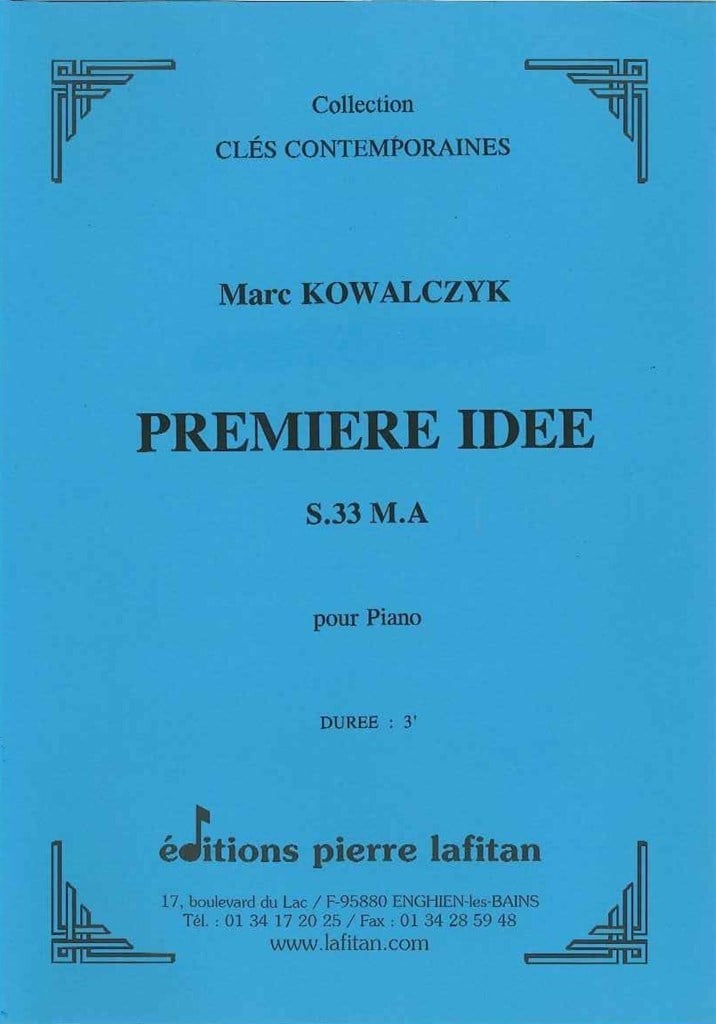 Premiere Idée (S.33 M.A)
