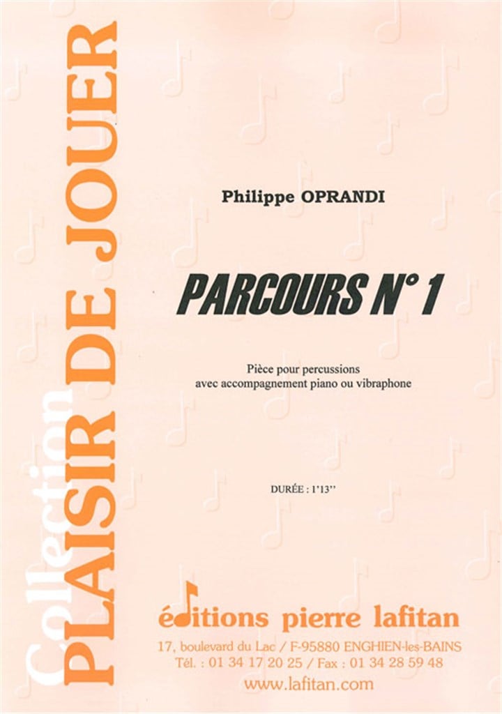 Parcours N° 1 (Avec Accomp. Piano Ou Vibra)