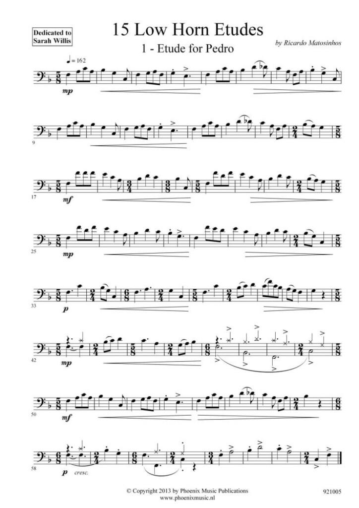 15 Low Horn Etudes