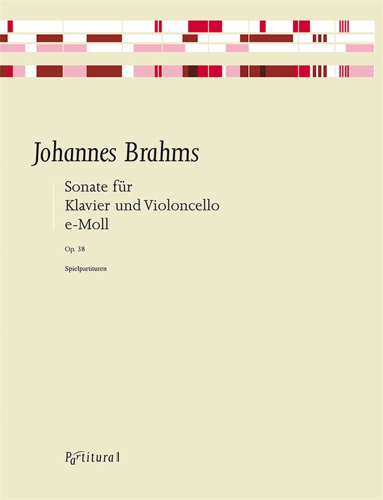 Sonata E Minor, Op. 38 For Cello and Piano