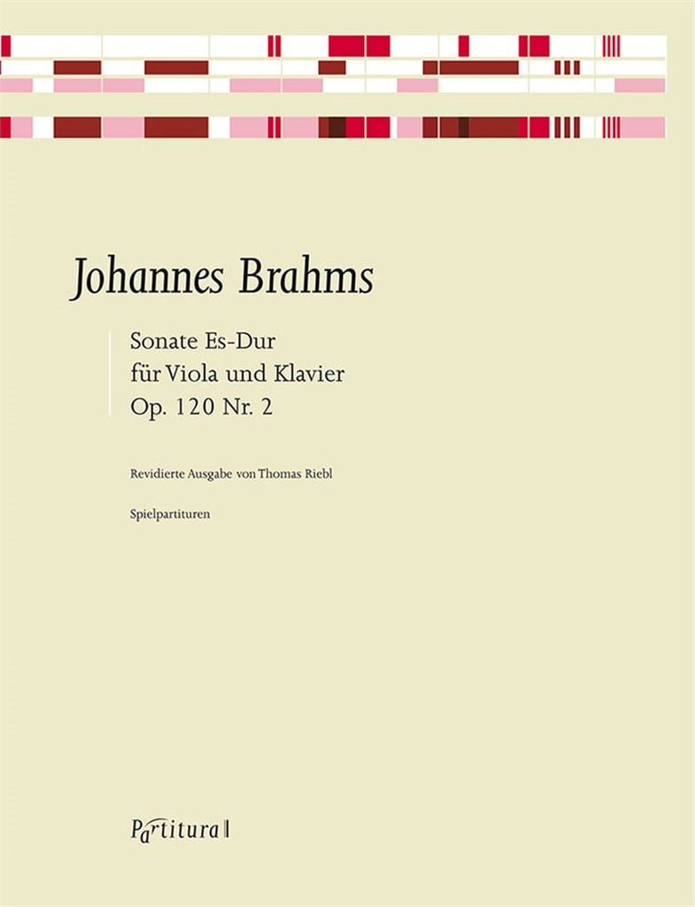 Sonata E Flat Major, Op. 120,2 For Viola and Piano