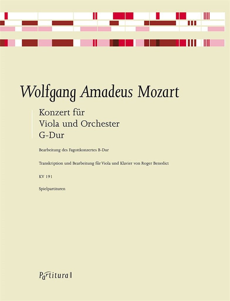Concerto G Major, K 191 For Viola and Orchestra