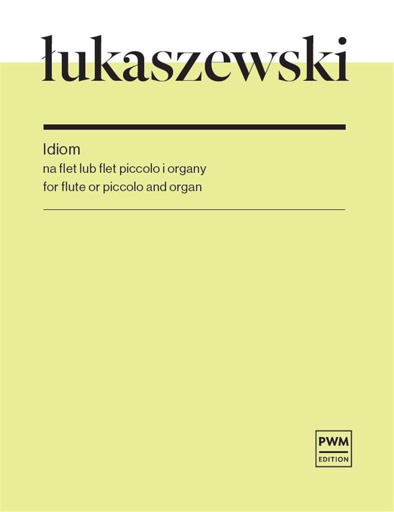 Idiom For Flute Or Piccolo And Organ