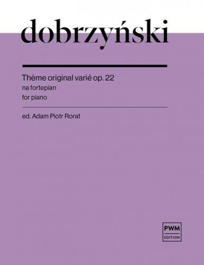 Theme original varié op. 22