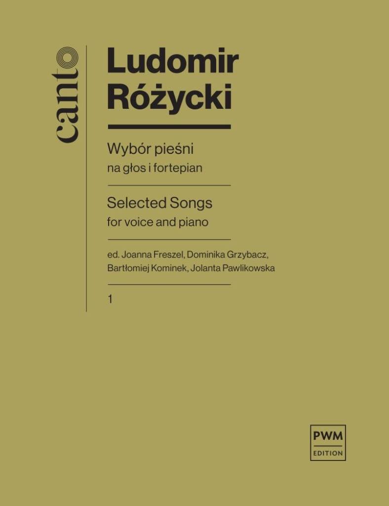 Selection of Songs for voice and piano, part I