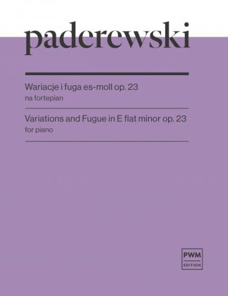 Variations and Fugue in E flat minor op. 23