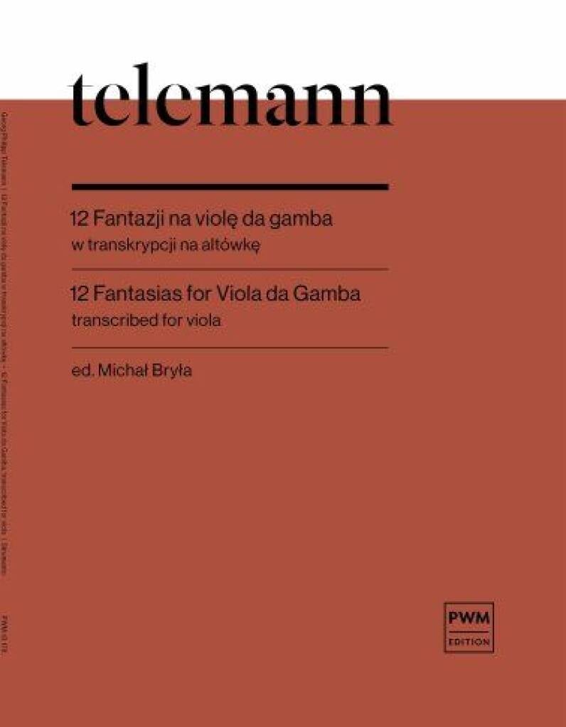 12 Fantasias For Viola Da Gamba