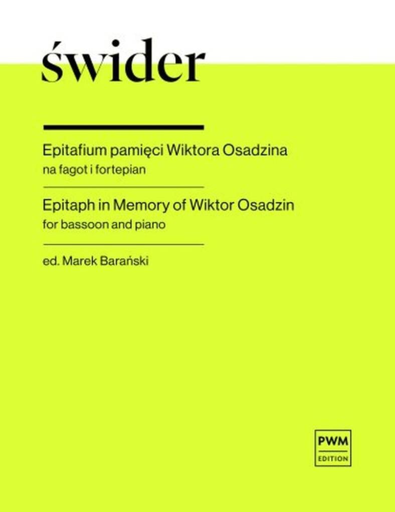 Epitaph In Memory Of Wiktor Osadzin
