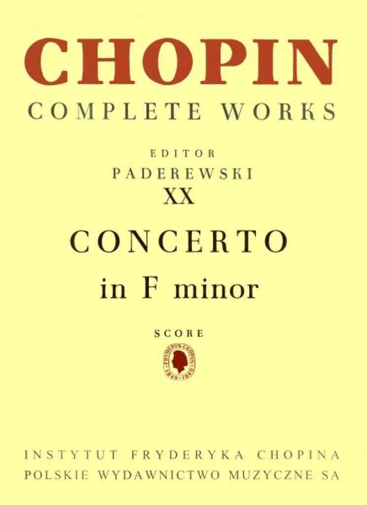 Concerto F Minor Cw Vol. 20 Volume 20