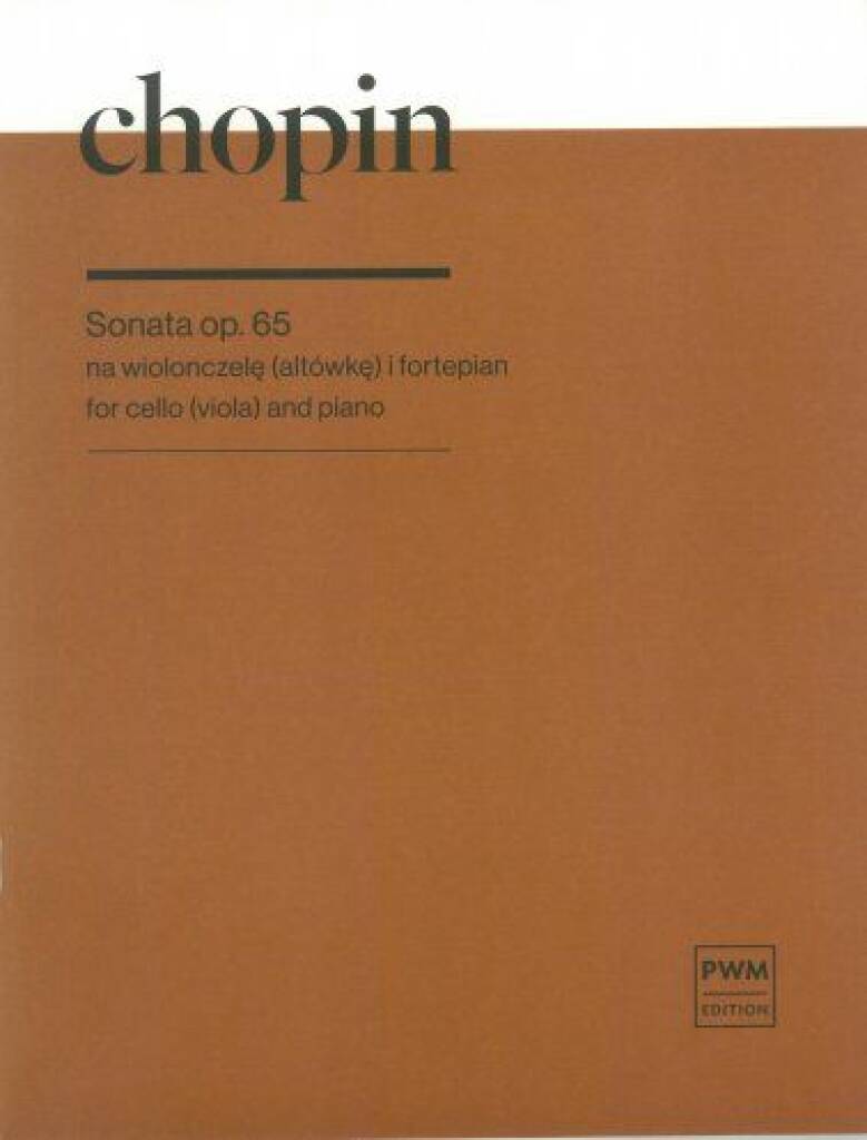 Sonata Op. 65 Per Vc (Vla) E Pf