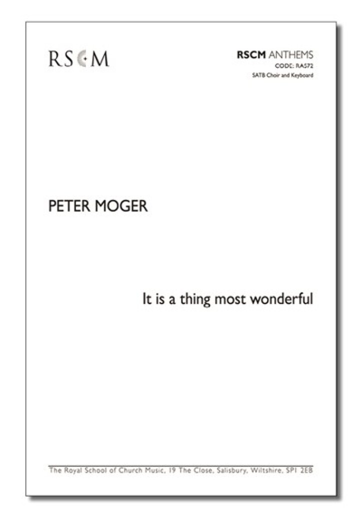 It Is A Thing Most Wonderful