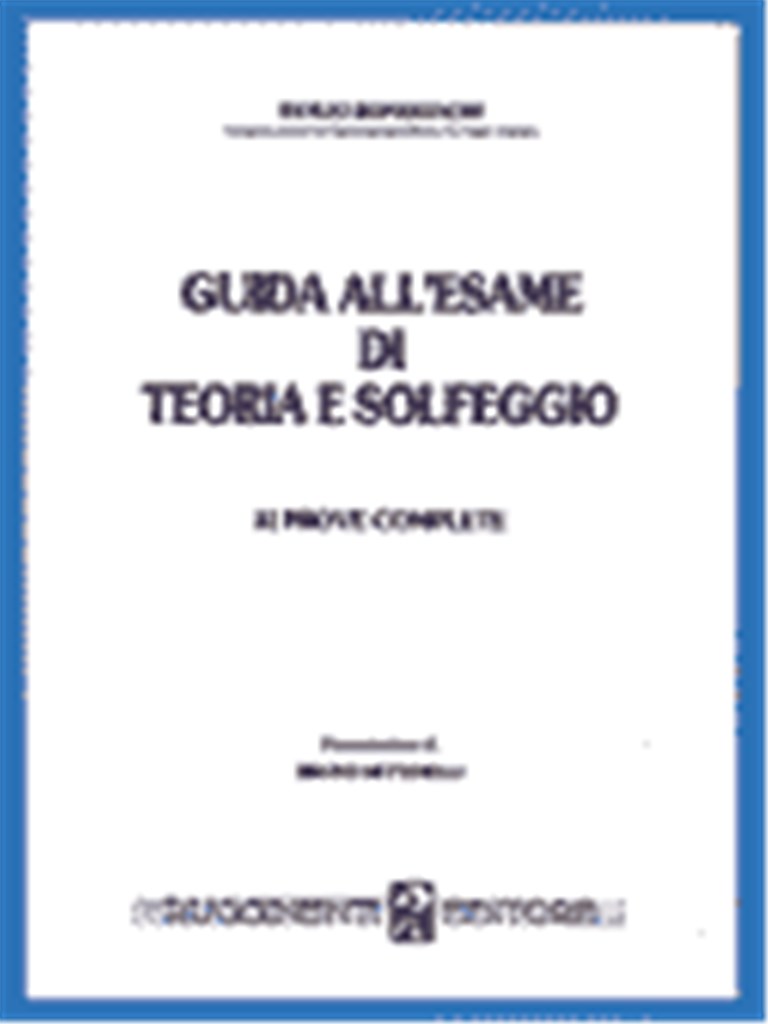 Guida All'Esame Di Teoria E Solfeggio