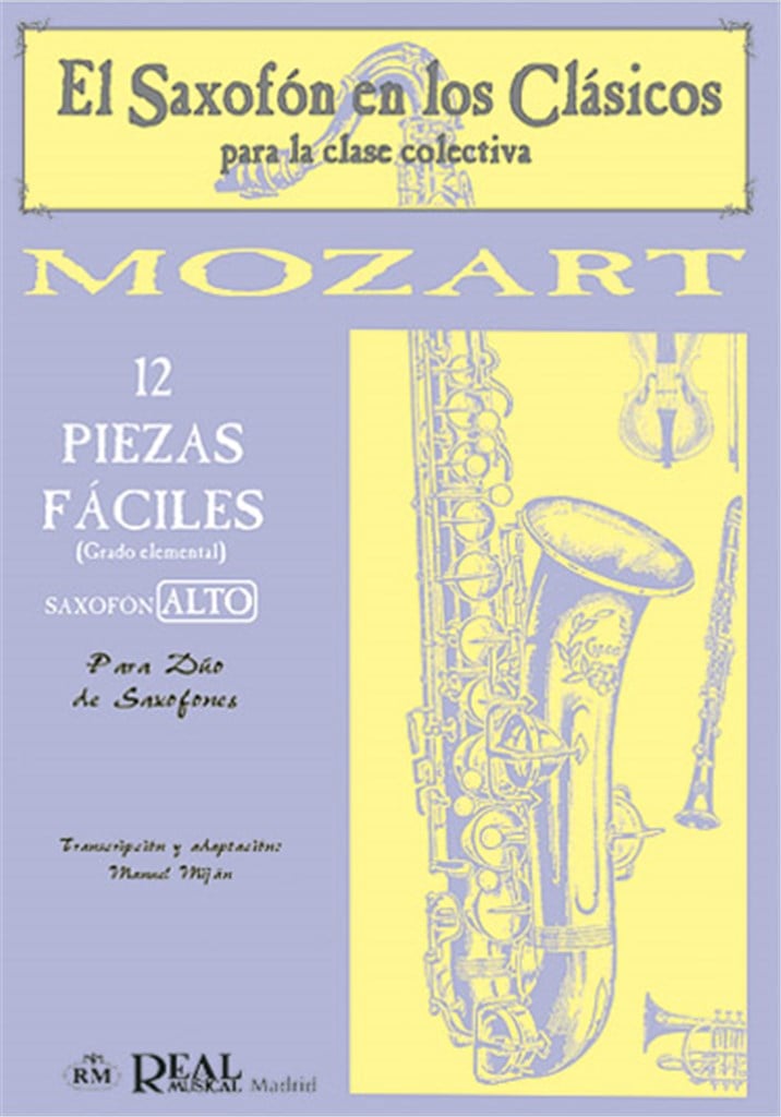 12 Piezas Fáciles para Saxofón Alto.