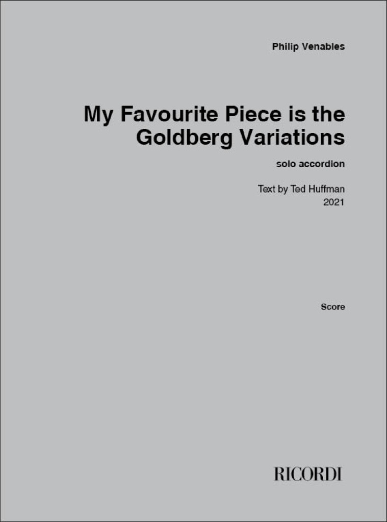 My Favourite Piece is the Goldberg Variations