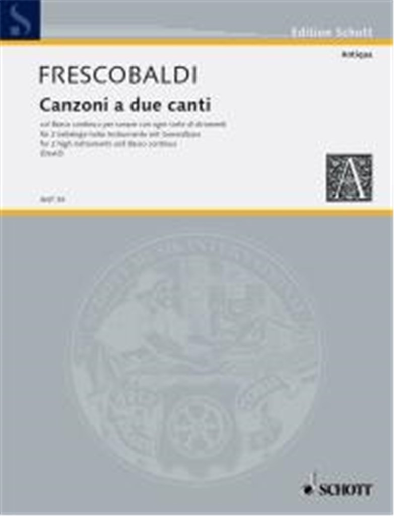 Canzoni a due canti col basso continuo