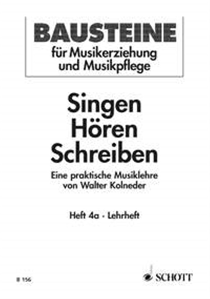 Singen Horen Schreiben 4A Lehrhe