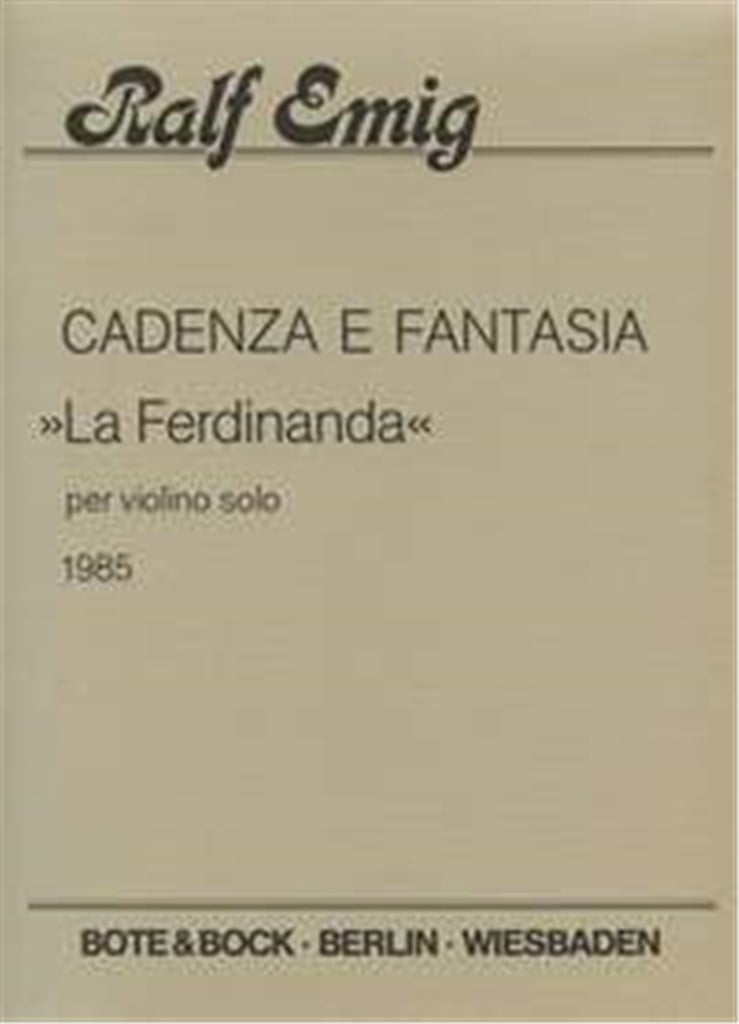 Cadenza and Fantasia