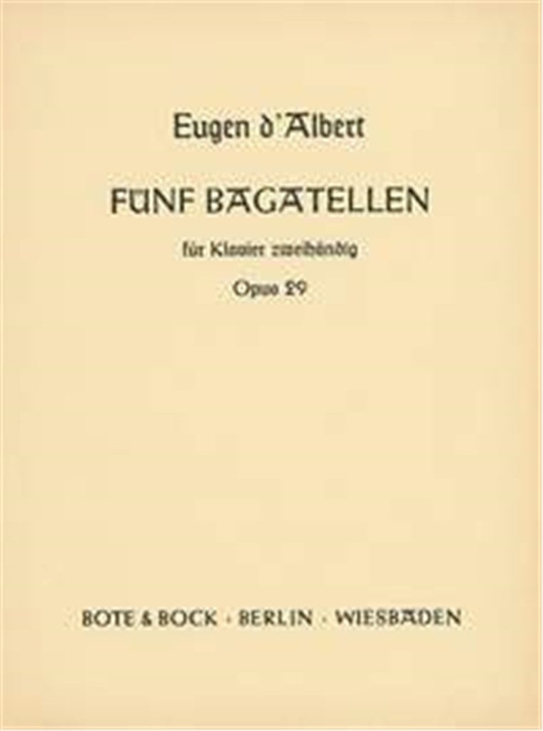 Five Bagatelles op. 29